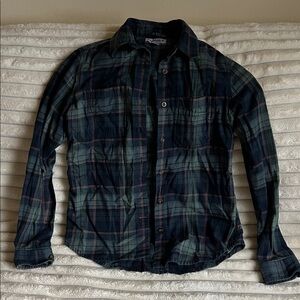 Carhartt Dark Plaid Button Down Shirt